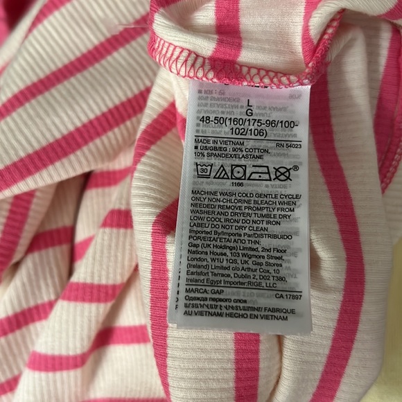 🆕GAP Pink/White Stripe Halter Tank - Picture 5 of 5